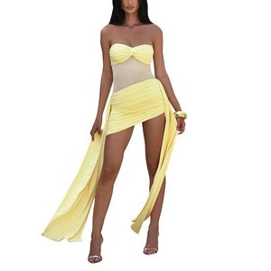Sitios Independientes de Ropa Femenina Europea y Americana Transfronteriza, Nueva Colección Verano 2026, Falda Tubo Elegante de Color Sólido - Product Image 5