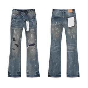 <span class=keywords><strong>Jeans</strong></span> di Alta Qualità di Marca di Lusso Casual, <span class=keywords><strong>Jeans</strong></span> <span class=keywords><strong>Elasticizzati</strong></span> Strappati Hip Hop, Comodi <span class=keywords><strong>Jeans</strong></span> da <span class=keywords><strong>Uomo</strong></span> Streetwear Viola e <span class=keywords><strong>Neri</strong></span> - Product Image 3