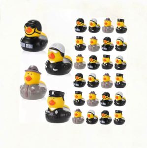 Pato de Goma Flotante de Seguridad para Bañera y Ducha, Diseño 2026, Logotipo Personalizado, 2 Pulgadas, Uniforme de Policía, Juguete Cognitivo - Product Image 1
