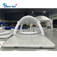 Plateforme flottante gonflable pour enfants, île flottante gonflable pour la mer, pont flottant gonflable pour jouer dans l'eau, tente flottante pour adultes