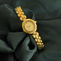 Jam Tangan Wanita Vintage Emas Terbaru 2025 - Gaya Romantis Prancis, Bentuk Gelembung, Jam Tangan Bulat Kecil Bergaya & Unik