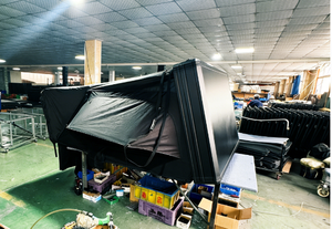 <span class=keywords><strong>Tente</strong></span> de toit rigide en aluminium pour 3 à 5 personnes, imperméable, automatique, quatre saisons, protégée contre les UV, avec annexe - Product Image 6