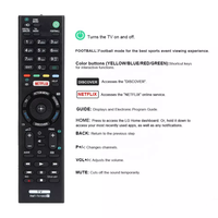 Control Remoto Universal para TV RMT-TX100D, Compatible con Sony, Reemplaza al RMF-TX200E RMFTX200E