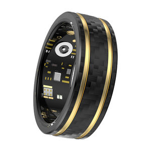 Haute qualité W8 fibre de carbone SmartRing tension artérielle Fitness Tracker santé Smart Ring pour Android IOS - Product Image 1