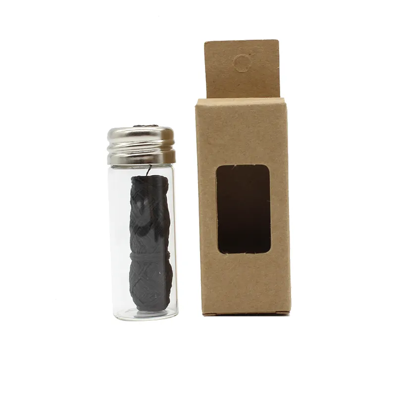 Zero Waste Odm Oem Producer Mint Candelilla Waxed Glass Bottle Bamboo Flossing Natural Reusable Dental Floss With 30M