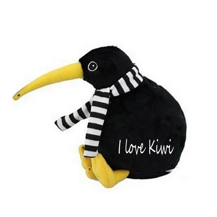 Nuova zelanda laurea peluche Kiwi uccello giocattoli LOGO personalizzato sciarpa peluche animale Kiwi uccello mascotte peluche