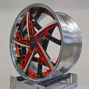 Jeu de 4 jantes en alliage d'aluminium concave chromé de 24 et 26 pouces pour voitures particulières et SUV - Product Image 4