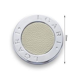 Personalized Portable Private Rotatable Label Small Round PU Leather Metal <b>Compact</b> <b>Mirror</b> - Product Image 6