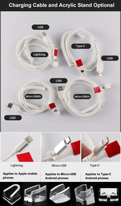 휴대 전화 소매점 전시 디스플레이용 충전기 멀티 포트 보안 기능이있는 스마트 도난 방지 경보 시스템 - Product Image 6