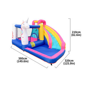 Château gonflable licorne extérieur personnalisé en usine, trampoline gonflable pour sauter, château gonflable à <span class=keywords><strong>vendre</strong></span> - Product Image 2
