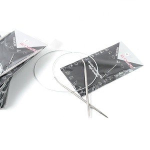 Aiguilles à tricoter <span class=keywords><strong>circulaire</strong></span> en acier inoxydable, 80 cm, goupilles à tricoter, accessoires pour le tissage, le lot de 11 pièces - Product Image 4
