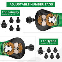 Ensemble de housses de clubs de golf JBoss pour bois et driver, housses de clubs de golf en cuir PU pour fairway