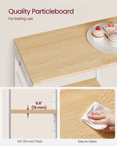 <span class=keywords><strong>VASAGLE</strong></span> Étagères multifonctionnelles multicouches pour la <span class=keywords><strong>cuisine</strong></span> Étagère d'angle durable pour la <span class=keywords><strong>cuisine</strong></span> Étagère de rangement pour four à micro-ondes à 3 niveaux - Product Image 5