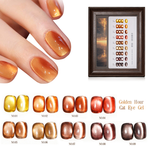 ZRKGEL Free Sample OEM 9-Farben-Katzenaugen-Gel-Set Hochwertiges Handelsmarken-HEMA-und TPO-freies Magnet gelset für Herbst und Winter - Product Image 4