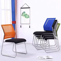 Chaise de bureau ergonomique en tissu maillé pour l'approvisionnement transfrontalier, chaise de visiteur pour salle de réunion et de conférence