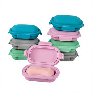 Vente flash : Étui à savon de voyage en silicone, portable, incassable, étanche, avec couvercle, pour l'extérieur - Product Image 4