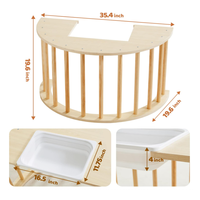 Vente en gros de meubles d'intérieur pour enfants pour salle de sport, arc d'escalade en bois, arc à bascule Montessori, arc d'escalade, table sensorielle
