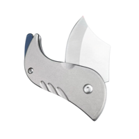 Mini couteau pliant avec lame D2, manche en alliage d'aluminium, couteau pliant EDC pour l'extérieur, léger, portable, durable