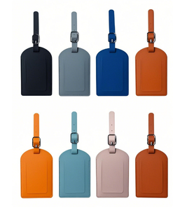 Carta d'imbarco regalo promozionale multicolore personalizzata etichetta per valigia viaggio con nome etichette per bagaglio in pelle sintetica - Product Image 1