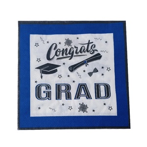 Tovaglioli <span class=keywords><strong>di</strong></span> <span class=keywords><strong>Carta</strong></span> Neri Personalizzati per Feste <span class=keywords><strong>di</strong></span> Laurea con Design Esclusivo - Product Image 4