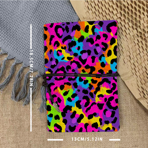 1 cuaderno retro de papel grueso de 160 páginas, perfecto para notas de depuración y planes de proyectos de profesionales de TI con <span class=keywords><strong>Leop</strong></span> de color neón - Product Image 4