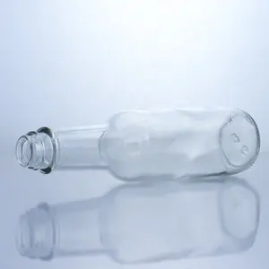 Cam sıcak sos şişesi s 350ml 450ml 550ml toplu biber cam sos şişesi cam sıcak sos şişesi plastik kapaklı