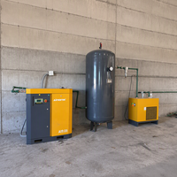 Compresseur d'air industriel à vis VSD AirHorse à faible bruit, haute efficacité, 7,5 kW, 15 kW, 10 CV, 20 CV, 30 CV, 40 CV, 50 CV avec sécheur d'air