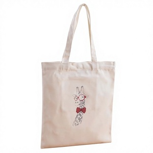 Sacs de courses réutilisables en toile de coton polyester imprimés, personnalisables avec logo, grands et vierges, pour la vente en gros - Product Image 1