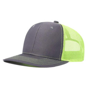 Casquette de camionneur personnalisée en gros, haute qualité, 5 panneaux, vierge, pour adulte, avec logo imprimé numériquement, en maille, décontractée, 100 % polyester - Product Image 3