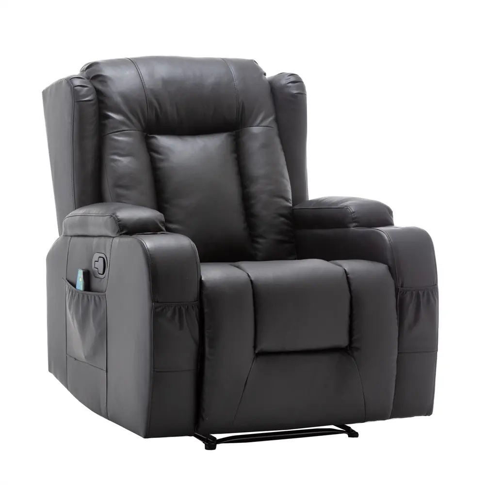 Hot bán massage PU da ngồi có thể ngả ghế massage gỗ hiện đại ngồi có thể ngả điện sofa massage nâng ghế da tổng hợp