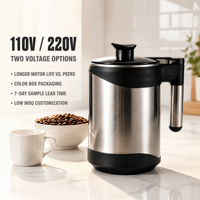 Moulin à café électrique 200W, mini-broyeur en acier inoxydable pour épices, fournisseur d'usine pour usage domestique et commercial