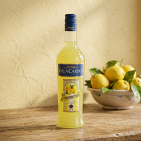Licor italiano de alta calidad Limoncello Villa Cardea 0,70 Lt - 6 botellas por caja Licor refrescante y dulce