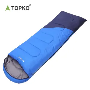 TOPKO आउटडोर खेल नई डिजाइन लिफाफा आकार सुपर आरामदायक ट्रेकिंग, लंबी पैदल यात्रा, यात्रा निविड़ अंधकार सो बैग