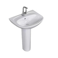Lavabo en céramique moderne Lavabo lavabo de salle de bain Lavabos Lavabos Lavabo sur pied Lavabo à main autoportant
