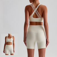 Combinaisons de sport pour femmes, souples, extensibles, compressives, non transparentes, respirantes, pour la gym et le yoga