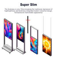 Pantalla LCD Publicitaria de Doble Cara de 55 Pulgadas de Alto Brillo para Entornos con Luz Solar Directa, Suministrada por Ker