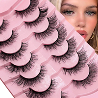 Faux Cils Vison Synthétique Bandelettes Effet Naturel avec Logo Personnalisé