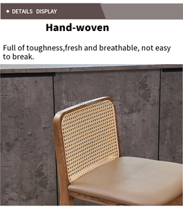 Silla Moderna, Taburetes Altos para Barra, Muebles de Madera para Recepción, Taburete Moderno de Alta Calidad - Product Image 5
