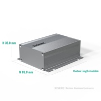 Boîtier modulaire en profilé d'aluminium en deux pièces de 89*35mm, boîtier anodisé de taille personnalisée pour l'électronique industrielle
