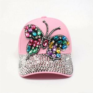 Casquette de baseball ajustable en jean avec strass et motif lettres, style cowboy, protection solaire, vente en gros - Product Image 6