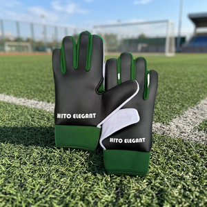 Gants de gardien de but professionnels personnalisés avec impression, support OEM pour l'entraînement au football et au soccer, paume en latex épais - Product Image 4