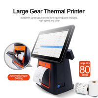 Impresora térmica de 80mm, terminal Android POS con código QR, caja registradora NFC, caja registradora Pos minorista, máquina de facturación Pos