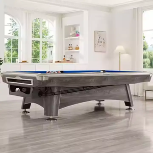 Naipni Factory Hot Sell High Quality 9FT With Jiujiang Slate 9ft Solid Wood Ball Pool <strong>Table</strong> Billiard <strong>Table</strong> Ball Return System - Product Image 6