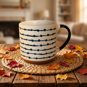 Nordic Design Ceramic Porcelain Mug Leaf Pattern Frosted Dishwasher Safe 900ml Modern <b>Tea</b> <b>Cup</b> Business Gift Promotional <b>Set</b> - Product Image 5