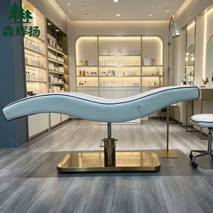 Table de massage de luxe pour salon de beauté, <span class=keywords><strong>lit</strong></span> de massage facial pour esthéticienne, spa <span class=keywords><strong>médical</strong></span>, soins du visage, <span class=keywords><strong>lit</strong></span> cosmétique pour cils - Product Image 2