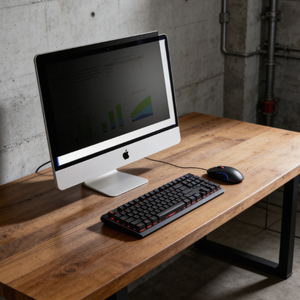 Filtro de Privacidad de Alta Gama BOZABOZA, PET con Reducción de Luz Azul PB27"W-B, Bloqueador Antideslumbrante para Pantallas de 27 Pulgadas, para PC/Portátil de Oficina - Product Image 1