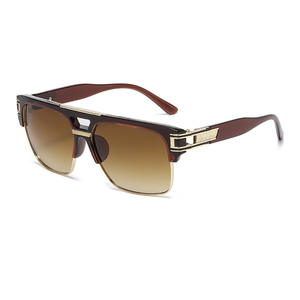 Nouvel Arrivage Lunettes de Soleil Carrées Métalliques Transfrontalières - <span class=keywords><strong>Protection</strong></span> UV, Lunettes Tendance Unisexe pour Hommes et Femmes Vente en Gros - Product Image 5