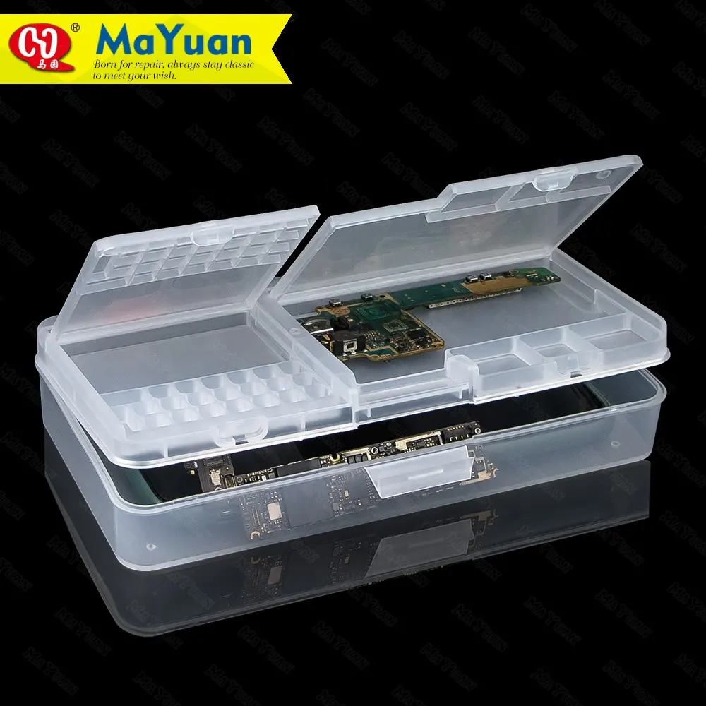 Multi Functional Mobile Phone Repair Acrylic Storage Box for Smartphone IC Motherboard Parts