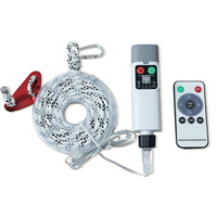 Lampe LED rechargeable pour camping extérieur, corde lumineuse avec télécommande et minuterie, cordon décoratif haute résistance pour tente