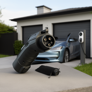 Conector de Pared Tesla J1772, Adaptador de Cargador para Vehículos Eléctricos de 48 Amperios y 240V, IP65, Bolsa de Almacenamiento Incluida - Product Image 2